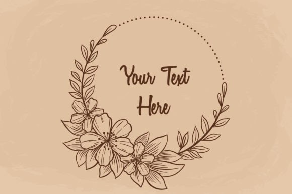 Download Hand Drawing of Vintage Floral Frame - Vintage floral frame Collection