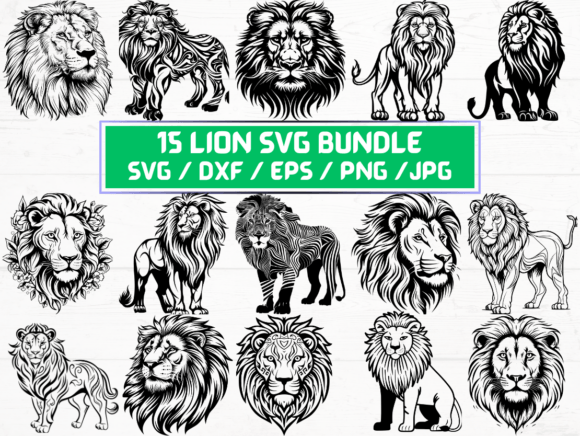 Download 15 Lion SVG Laser Engraving Cut Files - Lion svg Collection