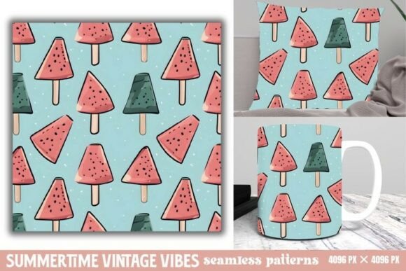 Download Summertime Vintage Vibes Seamless Paper - Premium Resources