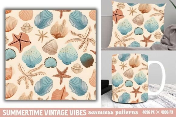 Download Summertime Vintage Vibes Seamless Paper - Premium Resources