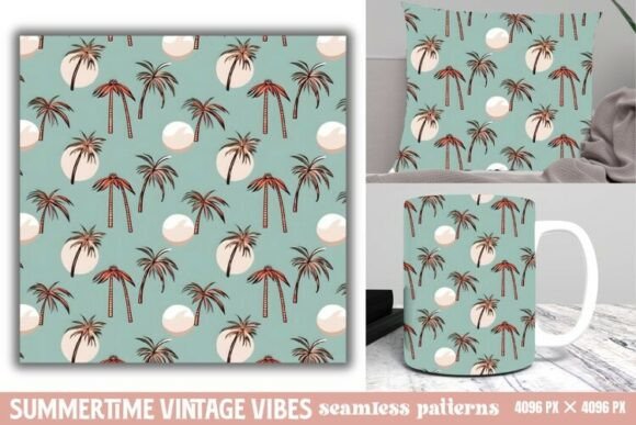 Download Summertime Vintage Vibes Seamless Paper - Premium Resources