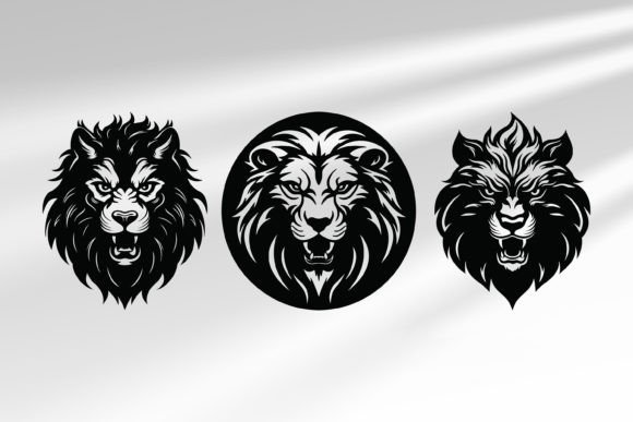Download Lion Svg Set, Lion Silhouette Svg - Lion svg Collection