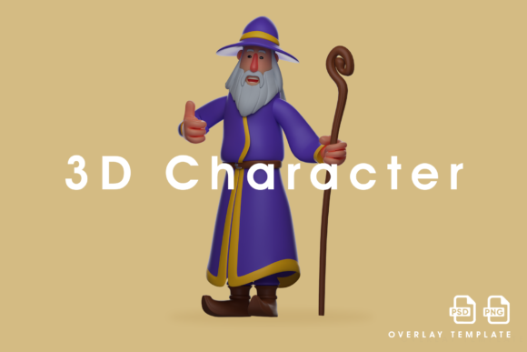 Download Witch 3D Illustration Giving a Thumb Up - 3d illustration Collection