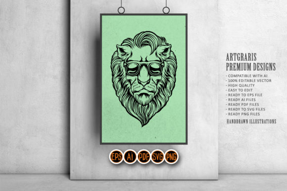 Download Silhouette Cool Lion SVG Clipart - Lion svg Collection