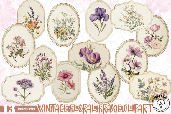 Download Vintage Floral Frame Clipart PNG - Vintage floral frame Collection