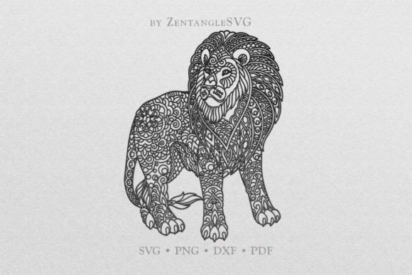 Download Lion SVG, Mandala Lion SVG - Lion svg Collection