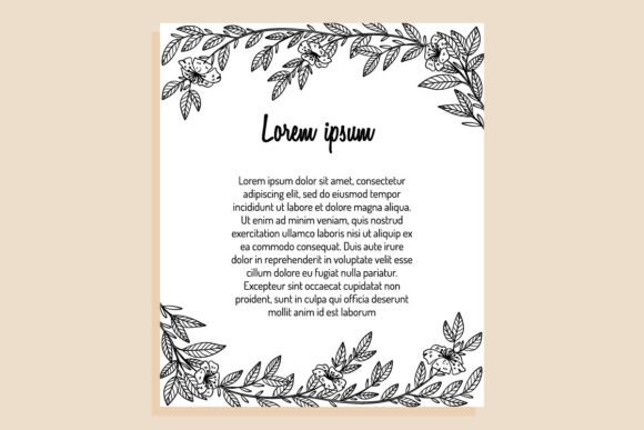 Download Hand Drawing Vintage Floral Frame - Vintage floral frame Collection